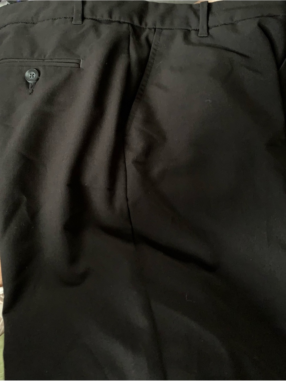 Izod Black Pants with Blue Trim
